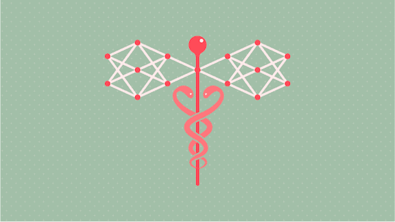 Neural network with the Caduceus sign
