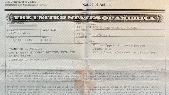 US Notice of Action