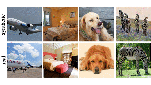 Examples of recognition of real and fake images