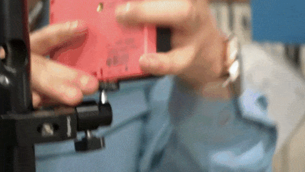 Industrial gauges being placed