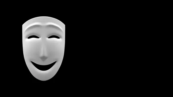 Theatre masks doing different facial expressions