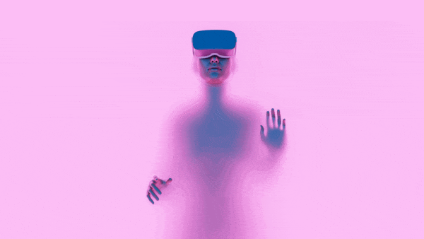 Metaverse illustration with Meta AI product names