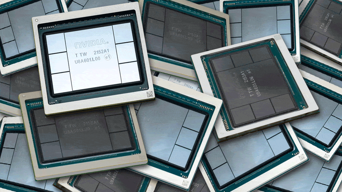 Series of NVIDIA chips disappearing one by one