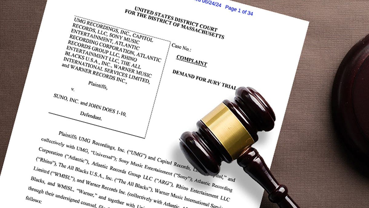 Music Industry Sues AI Startups: Sony, UMG, and Warner Music sue Suno and Udio over alleged copyright violations