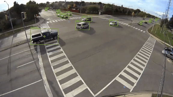 Near-Miss Detection: Traffic monitoring AI predicts odds of collisions.
