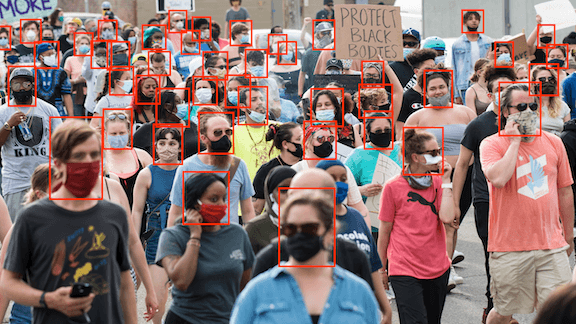 Who Was That Masked Protester?: Some face recognition can identify people in masks.