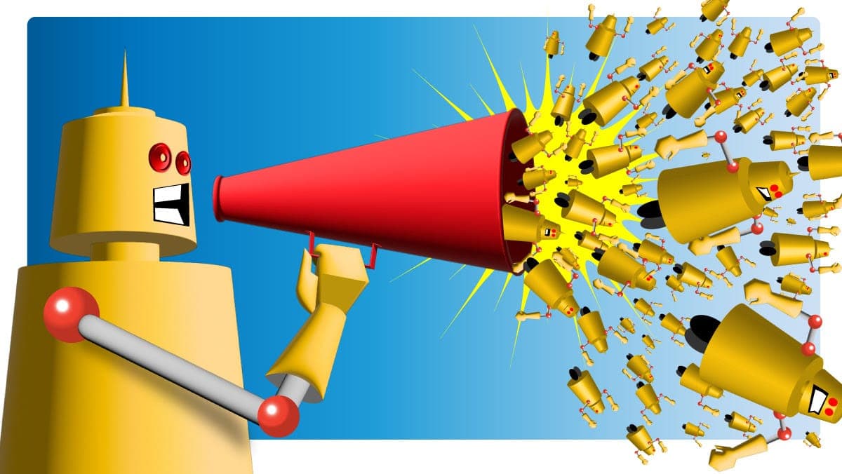 Social Media Bots and the Amplification Effect: Software bots that engage with certain social media posts likely play a role in manipulating public opinion. We need better algorithms to distinguish fake from real engagement.