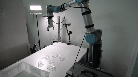 Seeing the See-Through: ClearGrasp allows robots to grab see-through objects.