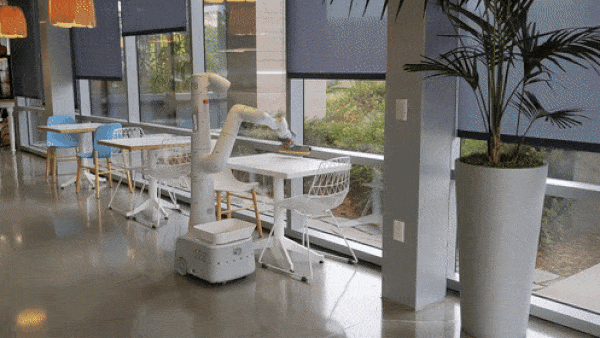 Robots in the Workplace: Google uses robot janitors to clean up offices.